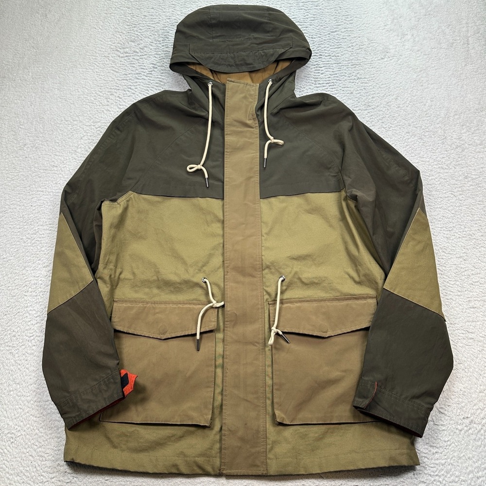 Aeropostale Jacket Mens large Green Hooded Field Coat Parka